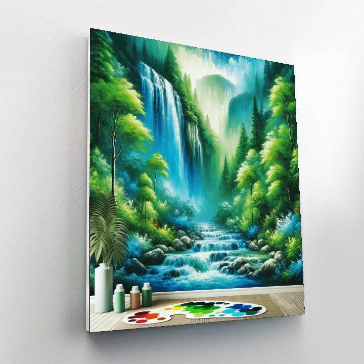 Cascading Waterfall Beauty Paint By Numbers Kits