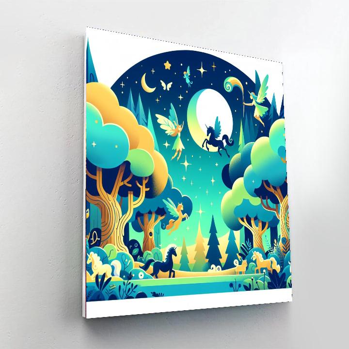 Forest Kingdom Adventure Painting Number Kit