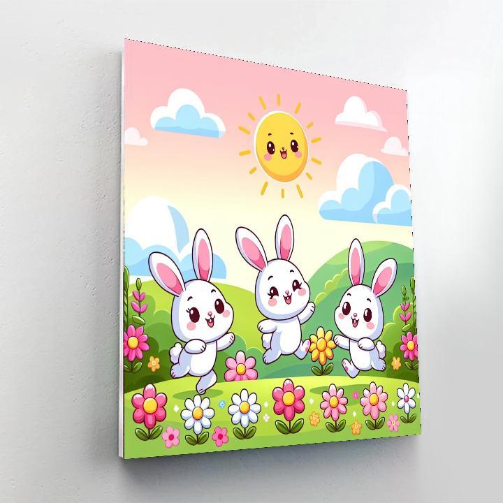 Bouncy Bunnies Paint By Numbers