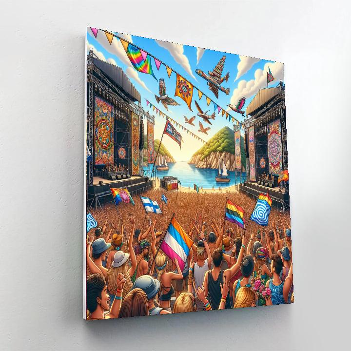 The Isle Of Wight Festival Paint By Number