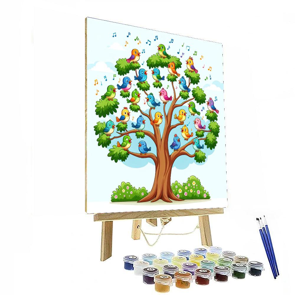 Chirpy Bird Sanctuary Numbered Painting Kits