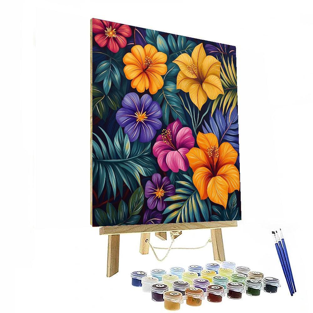 Frida Kahlo Inspired Kahlo's Botanical Paradise  Numbered Painting Kits