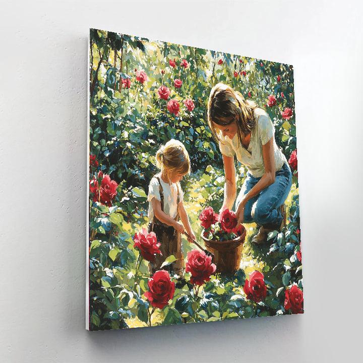 In The Garden's Embrace Paint By Number