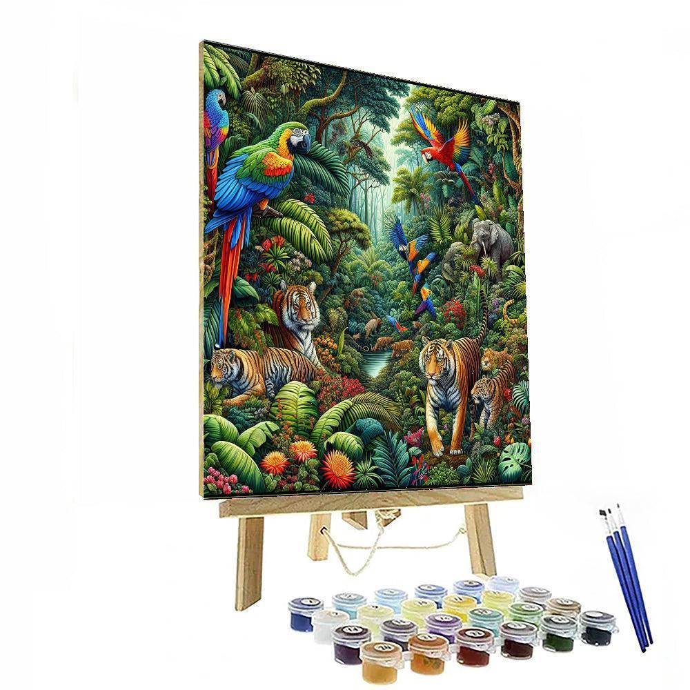 Fantasy Jungle Escape Paint By Color