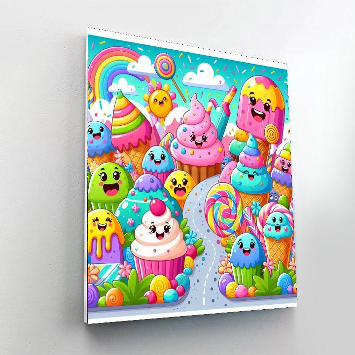 Delightful Dessert Land Paint By Number