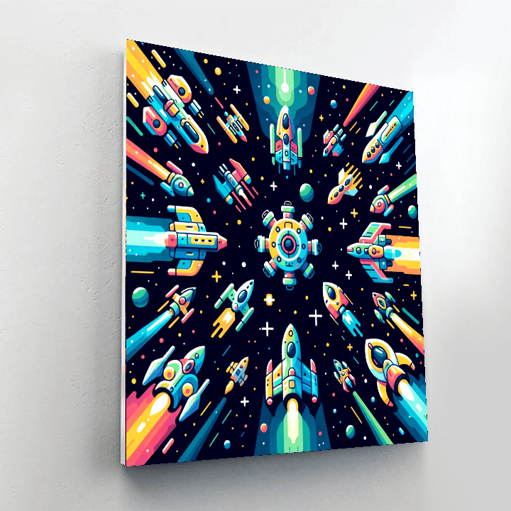 Galactic Battle Paint By Number
