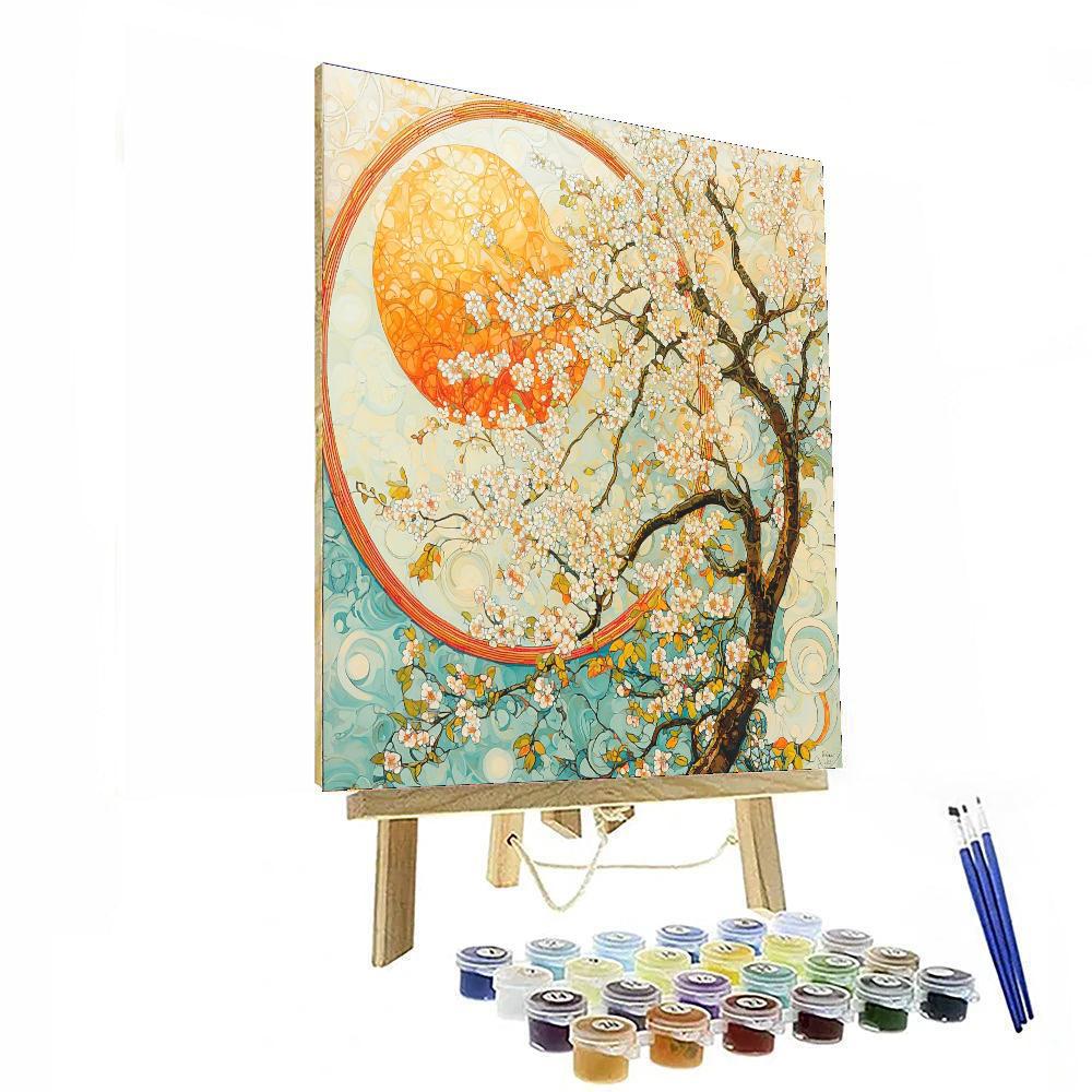 Alphonse Mucha Inspired Harmony Of Seasonal Spirits  Paint By Numbers Kits