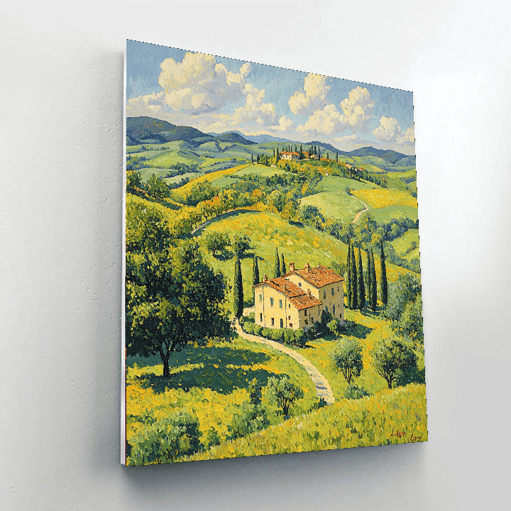 Camille Pissarro Inspired Tuscany Dreams  DIY Paint By Numbers