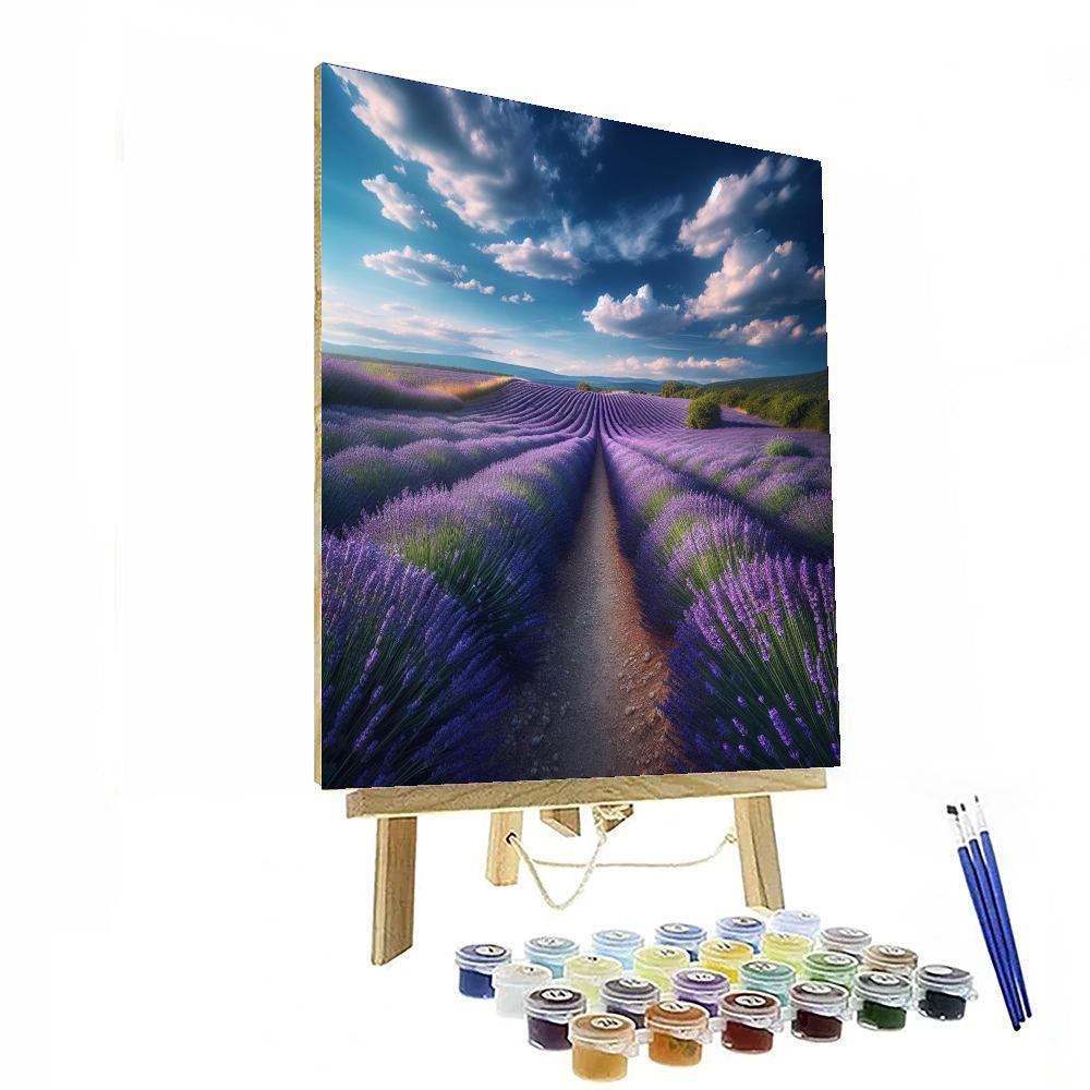 Summer Lavender Dream Number Painting