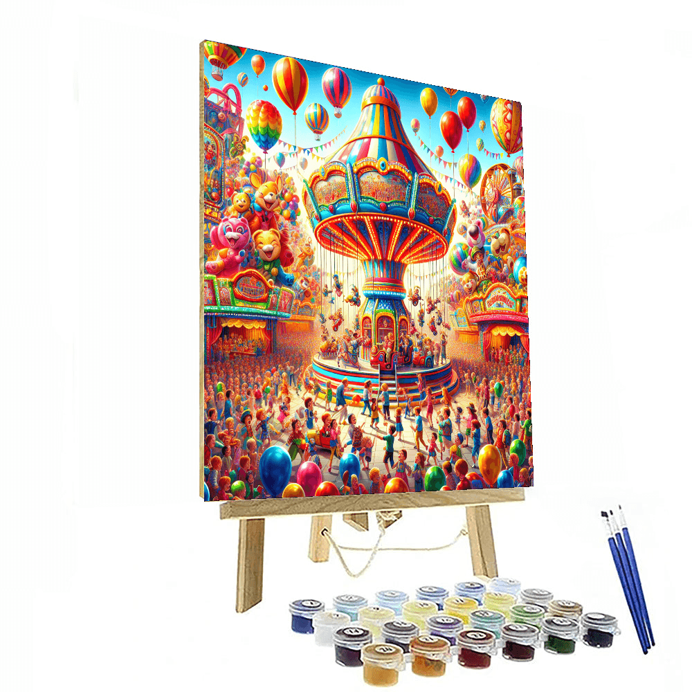 Joyful Carnival Fun Number Painting