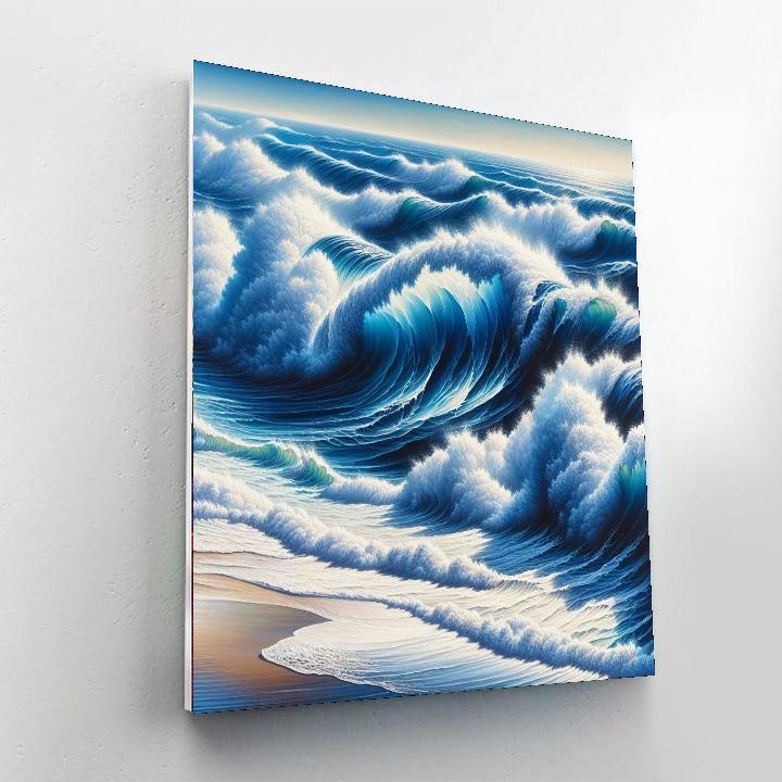 Mesmerizing Ocean Waves Paint By Color