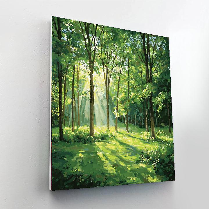 John Constable Inspired Forest Of Tranquility  Number Painting