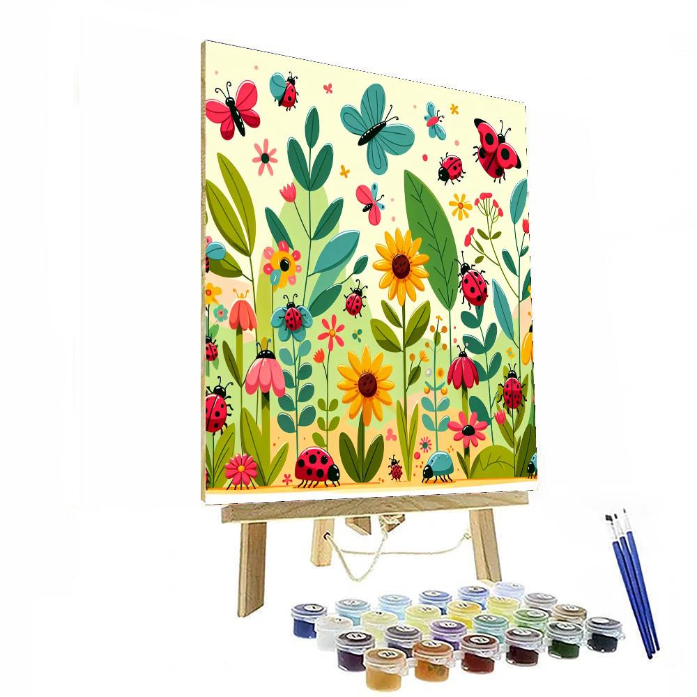 Garden Bug Safari Paint By Numbers Art