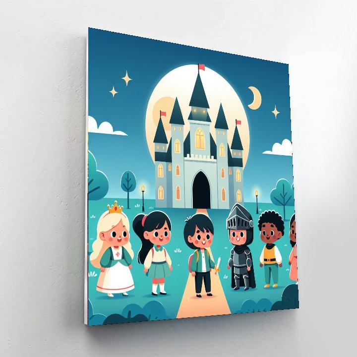 Moonlight Castle Quest Paint By Number