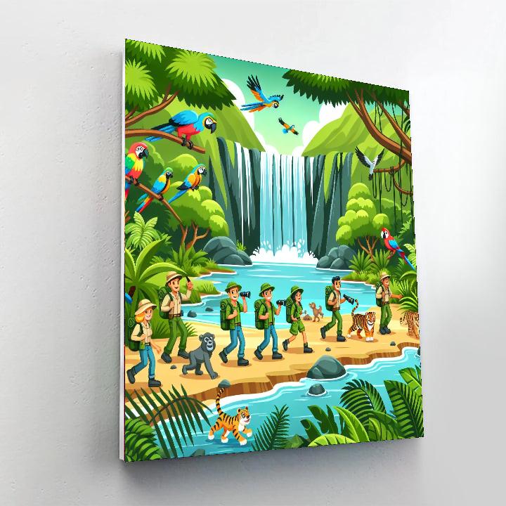 Jungle Expedition Trek Paint By Number