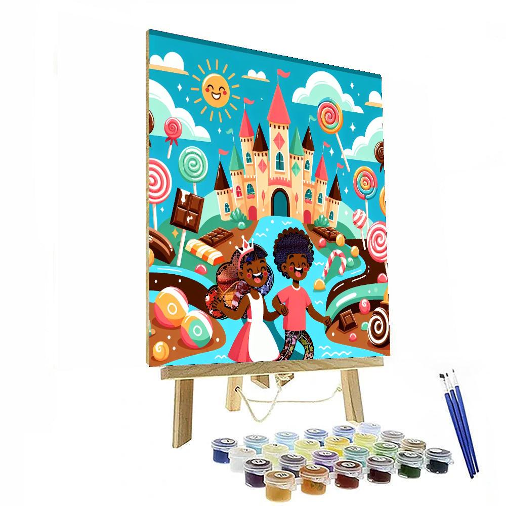 Adventure At The Candy Castle Paint By Numbers
