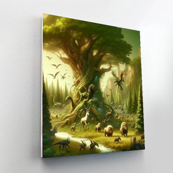 Celtic Woodland Spirits Paint By Color