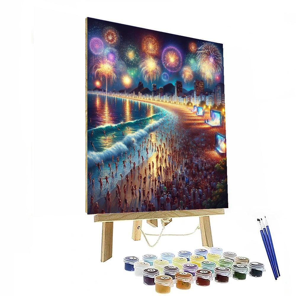 Rio De Janeiro New Year - Brazil Painting By Numbers Kit
