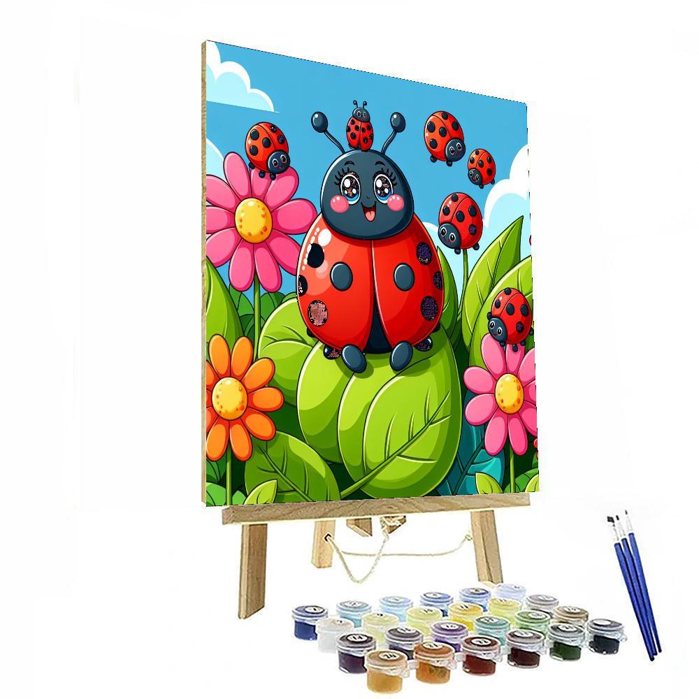 Charming Ladybugs Painting By Numbers Kit