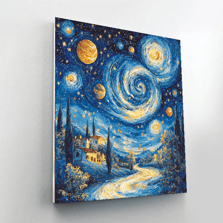Vincent Van Gogh Inspired Celestial Navigation  DIY Paint By Numbers