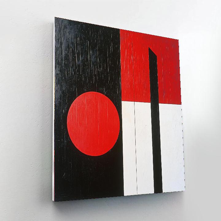 Kazimir Malevich Inspired Crisp Contrasts  DIY Paint By Numbers