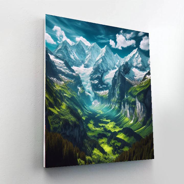 Majestic Alpine Views Numbered Painting Kits