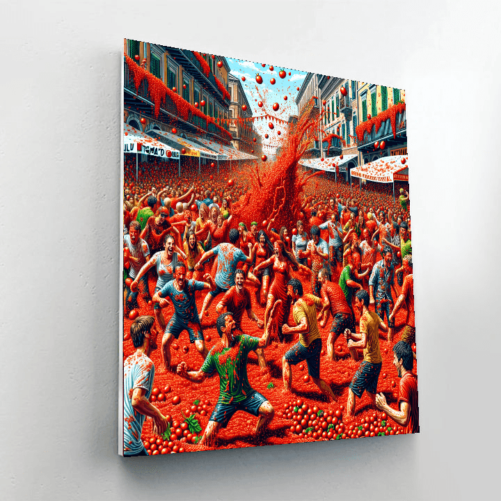 The Tomato Festival DIY Paint By Numbers