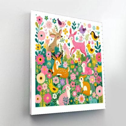 Charming Woodland Playtime Numbered Painting Kits