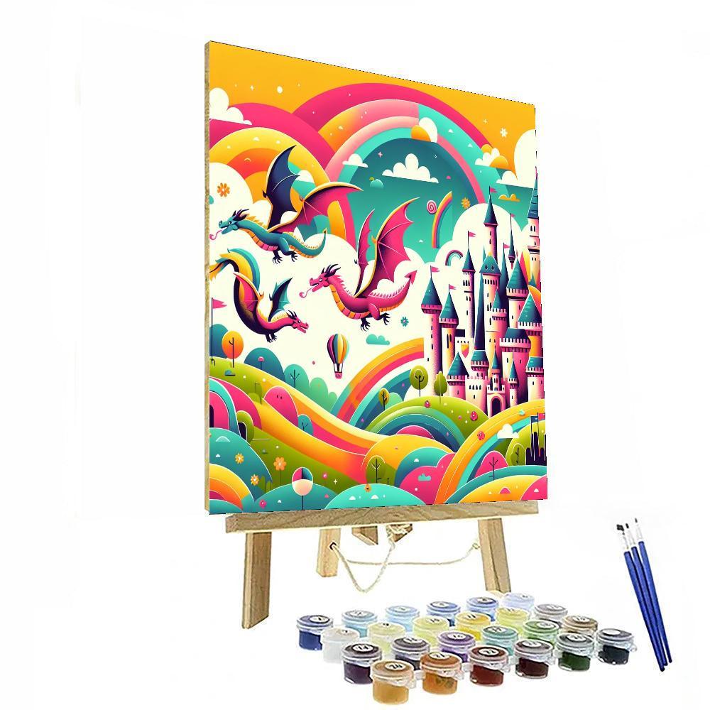 Rainbow Fantasy Kingdom Number Painting