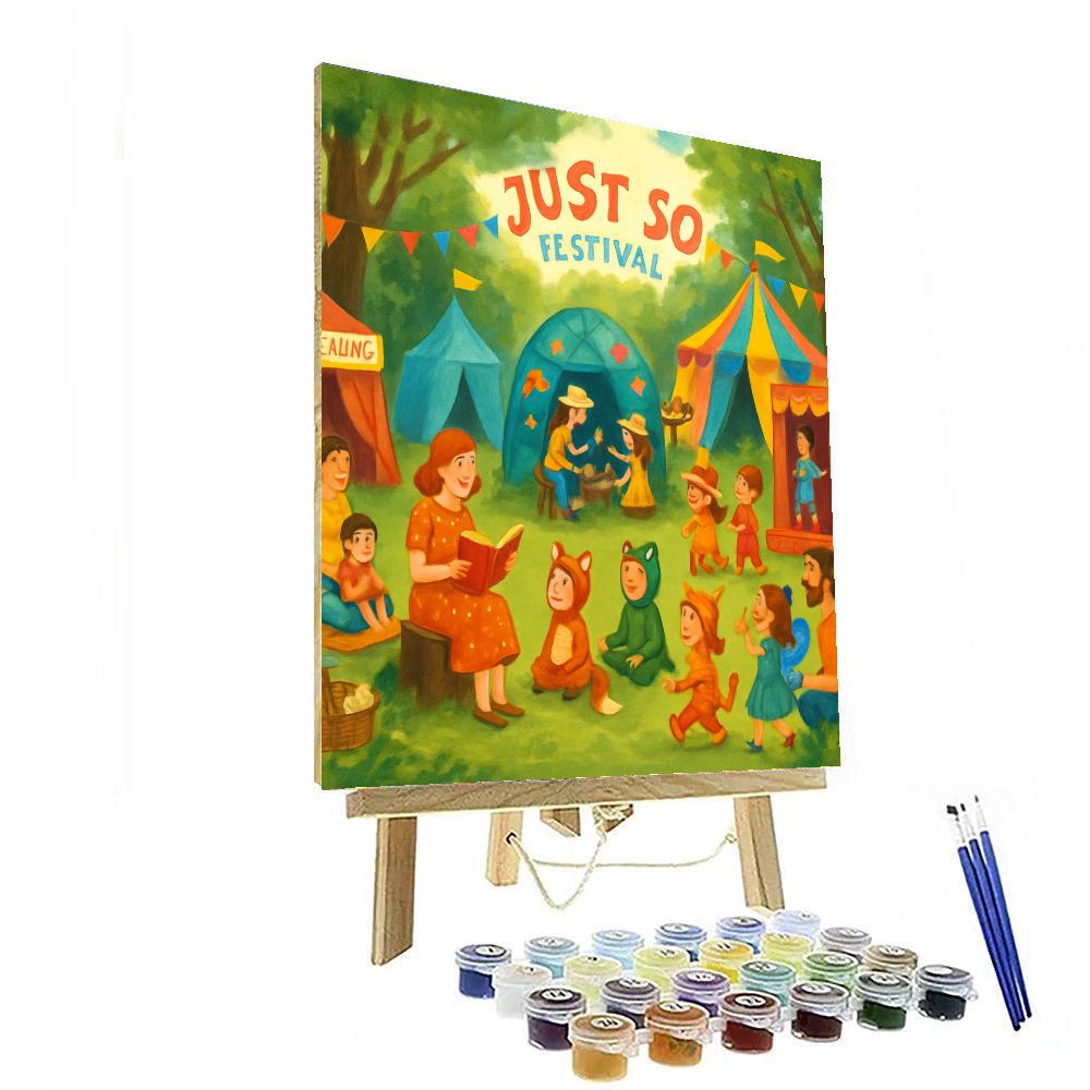 Just So Festival - Cheshire, England Painting Number Kit