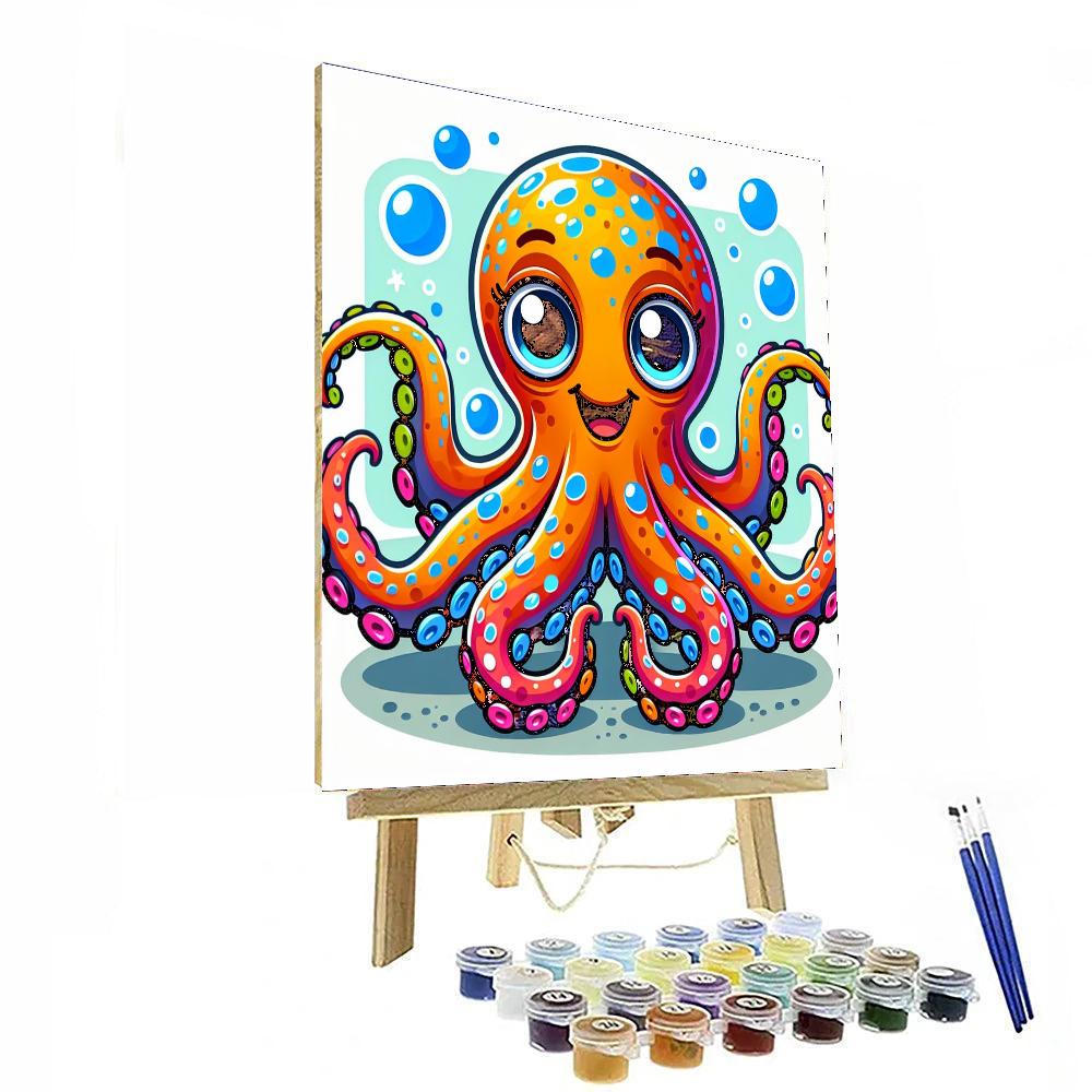 Funky Octopus Numbered Painting Kits