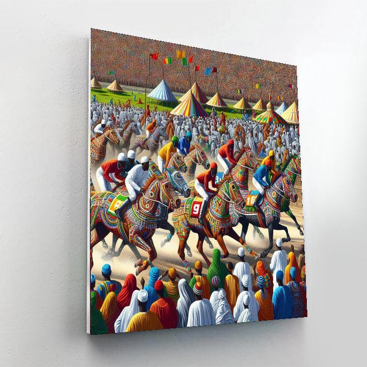Festival Of The Drunken Horse - Gambia Paint By Numbers Art