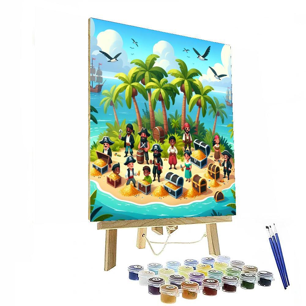 Adventure Island Escape Number Painting