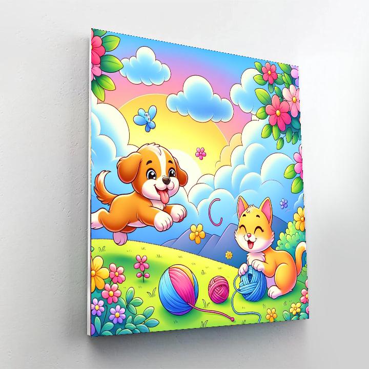 Cuddly Pet Adventure Numbered Painting Kits