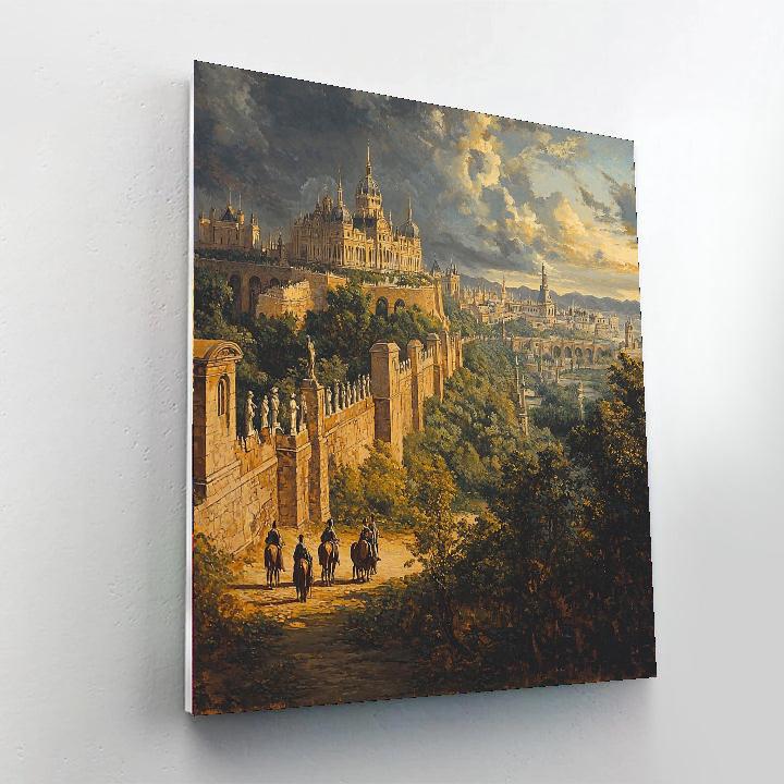 Gustave Courbet Inspired Historic Enchantment  Number Painting