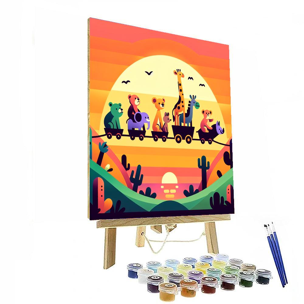 Sunset Adventure Ride Paint By Color