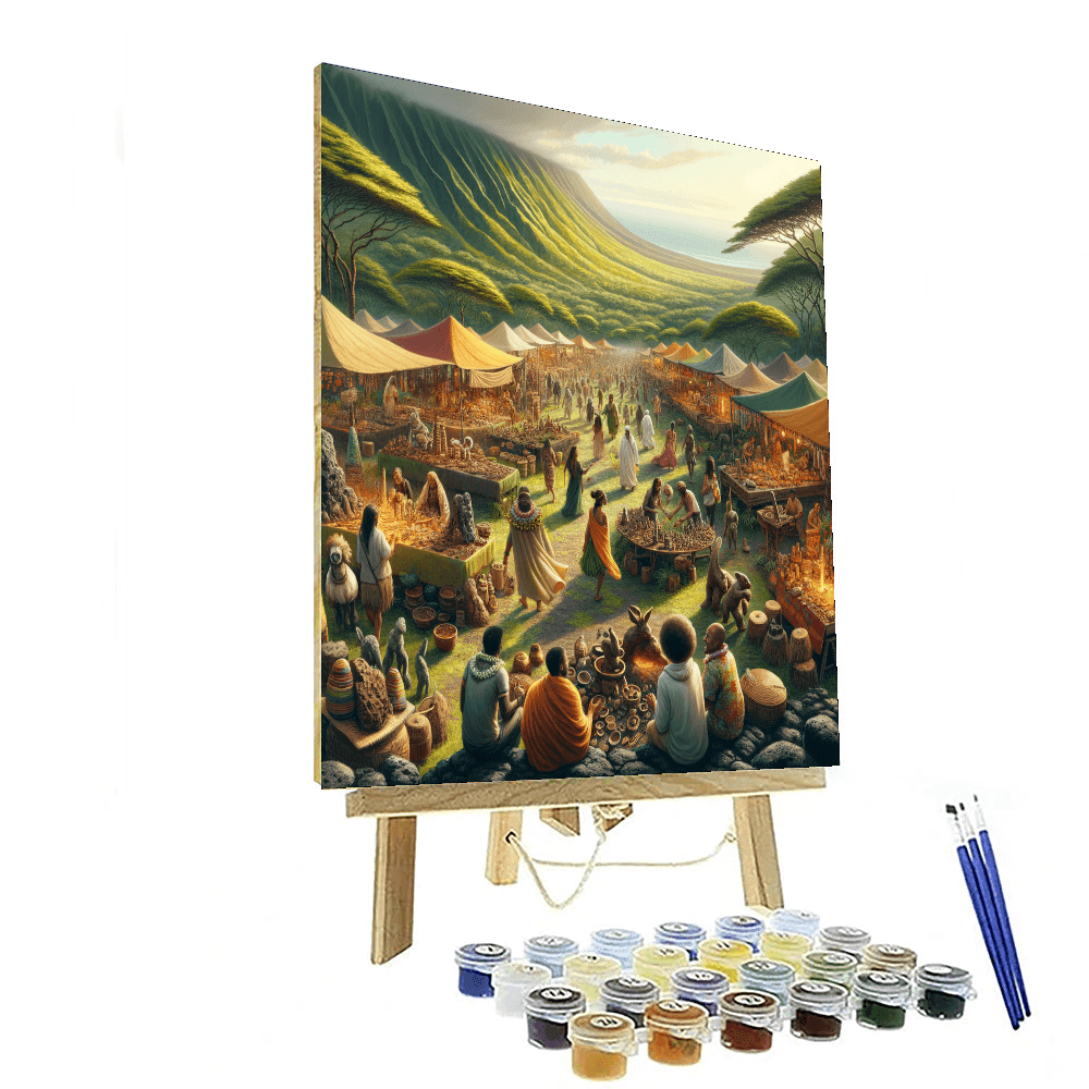 Pahoa's Lava Rock Festival - United States Number Painting