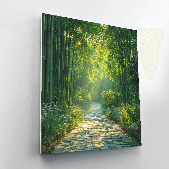 Bamboo Forest Path Paint By Numbers Kits