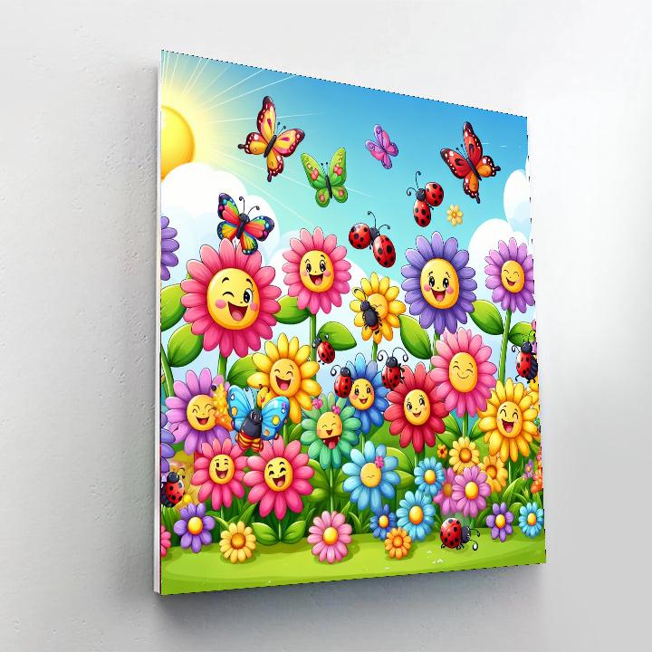 Joyful Garden Of Friends Numbered Painting Kits