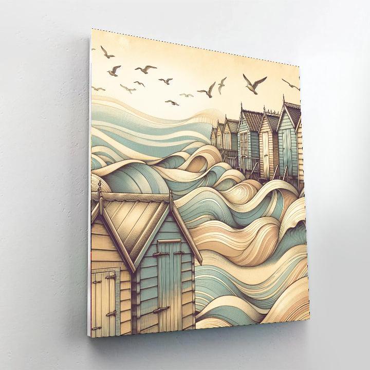 Vintage Seaside Charm Paint By Numbers Kits