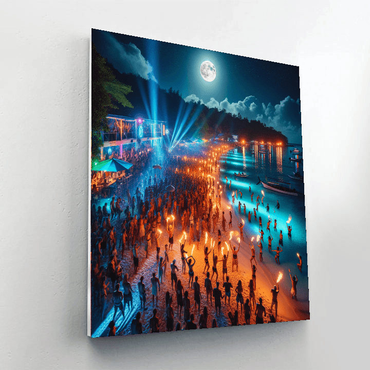 Full Moon Party Paint By Number