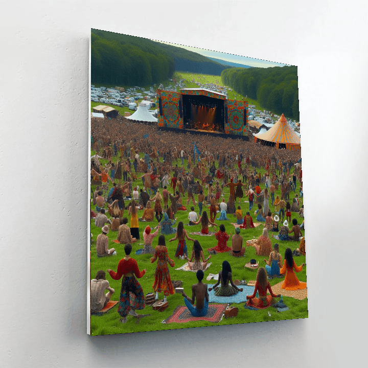 Woodstock Festival - United States Paint By Color
