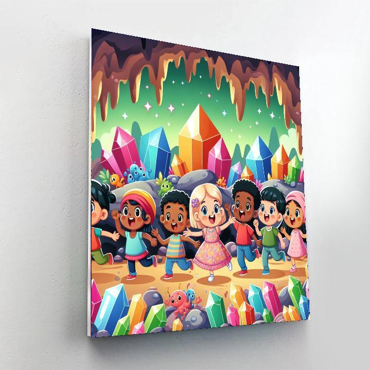 Colorful Caves Paint By Numbers Art