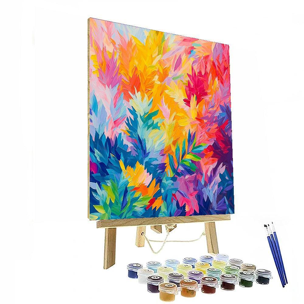 Paul Cézanne Inspired Abstract Garden  Painting By Numbers Kit