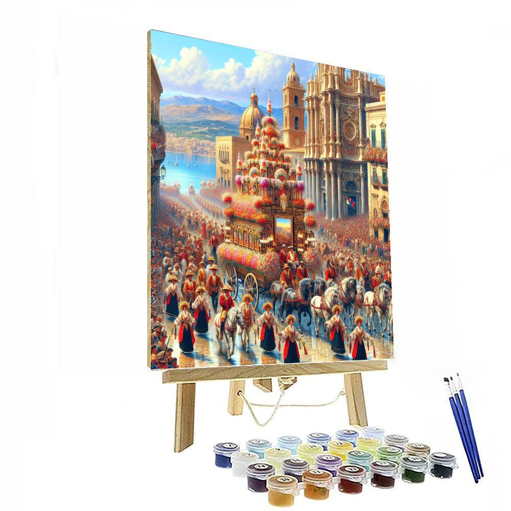 Feast Of Sant’efisio - Cagliari, Italy Numbered Painting Kits
