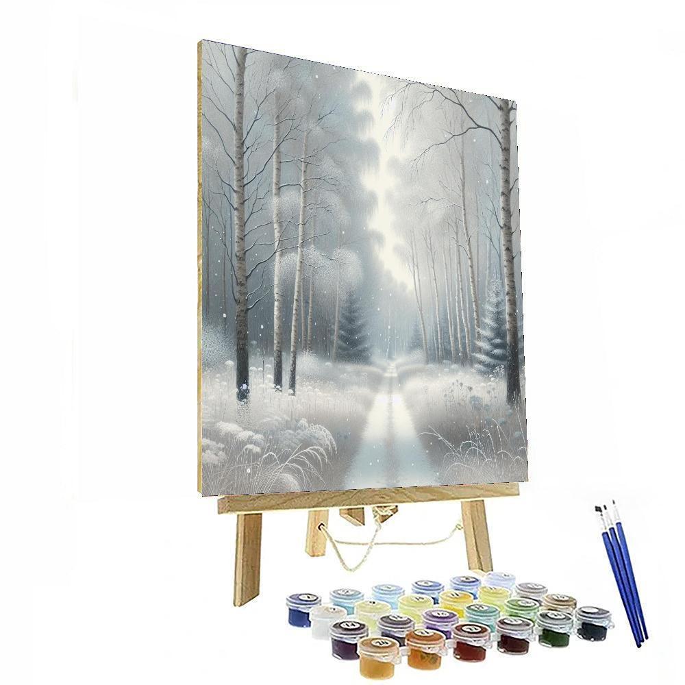 Frosty Woodland Walk Paint By Numbers Kits