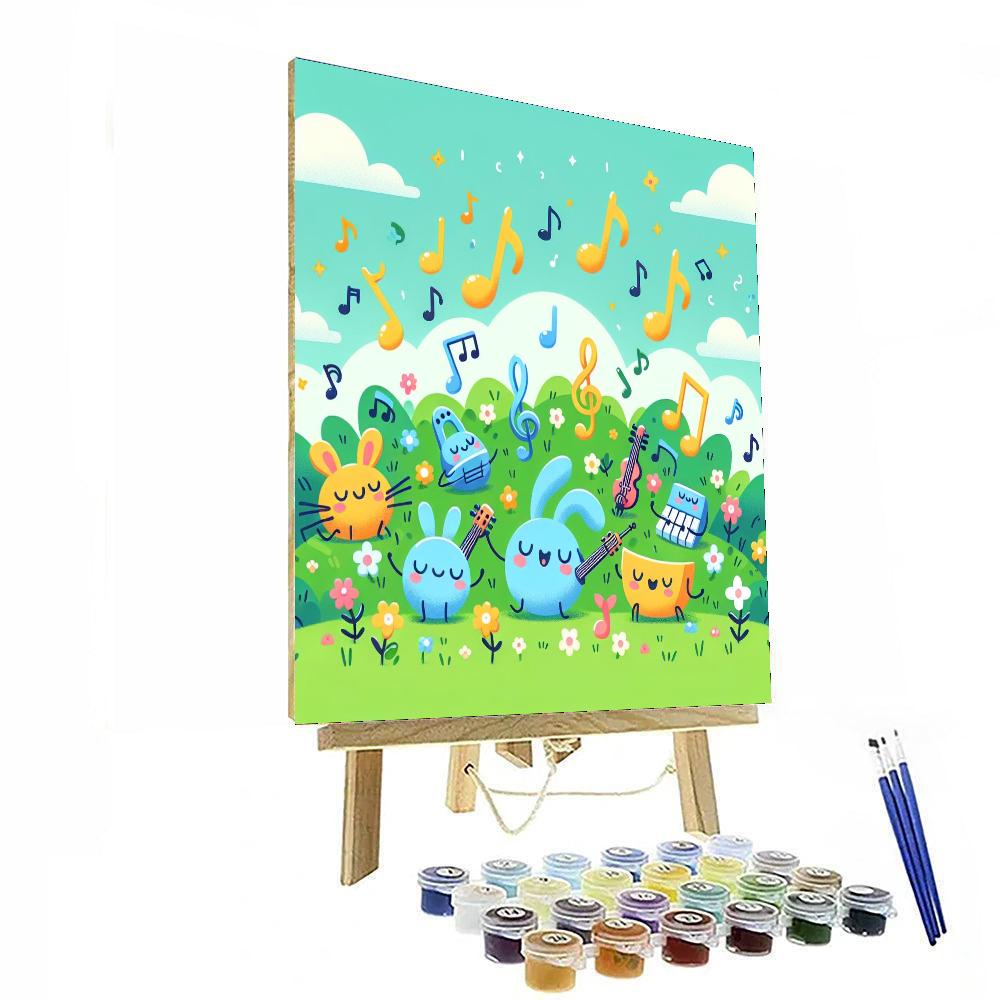 Magical Melody Meadow Paint By Numbers Art