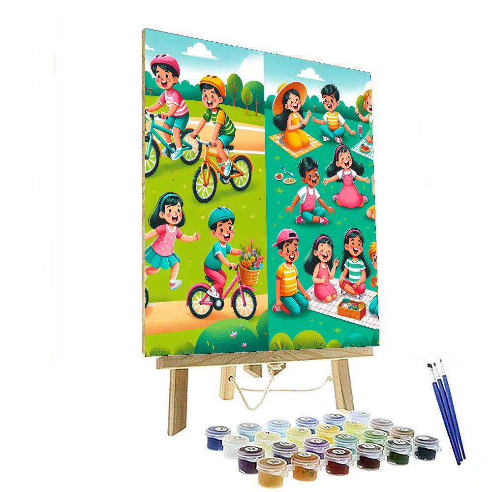Outdoor Fun Number Painting