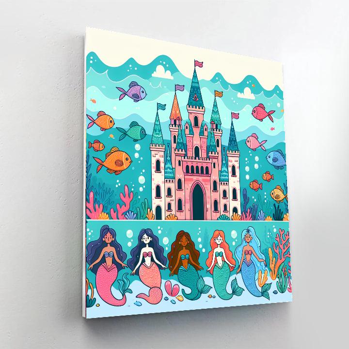 Undersea Castle Expedition Painting Number Kit