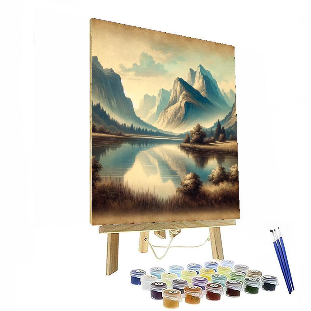 Dreamy Mountain Reflections Paint By Numbers Kits